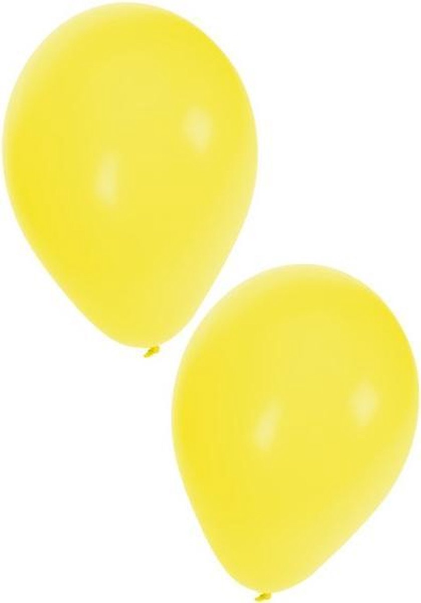 Gele ballonnen 100 stuks | Ballonnen geel voor lucht en helium